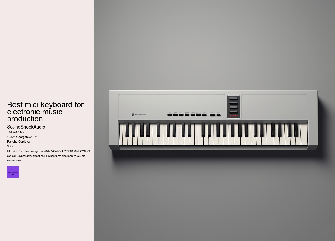 best midi keyboard for electronic music production