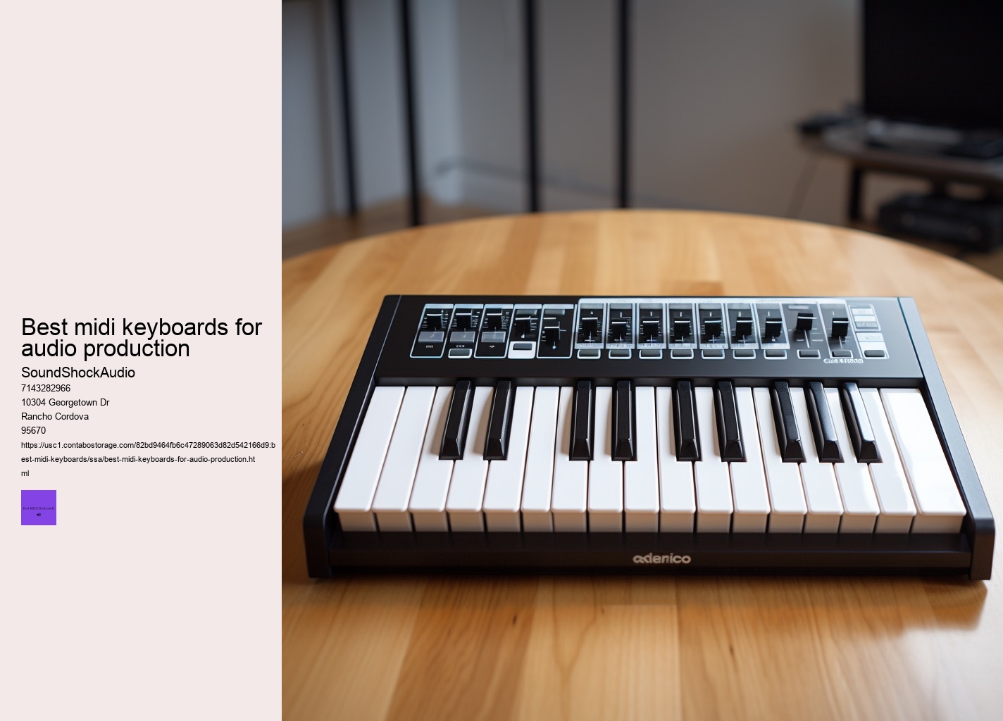 best midi keyboards for audio production