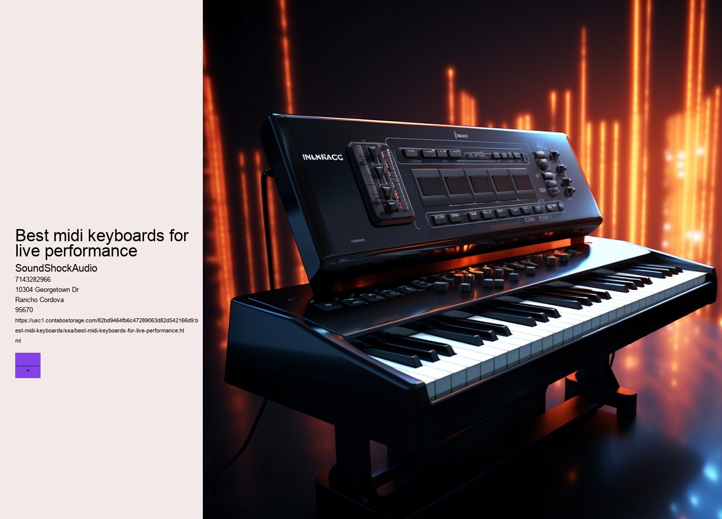 best midi keyboards for live performance