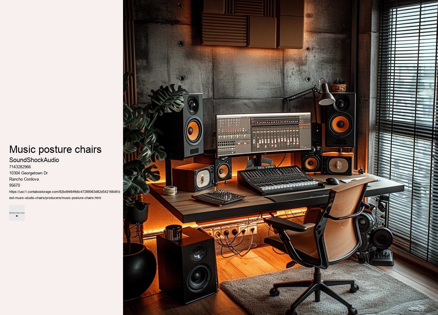 music posture chairs