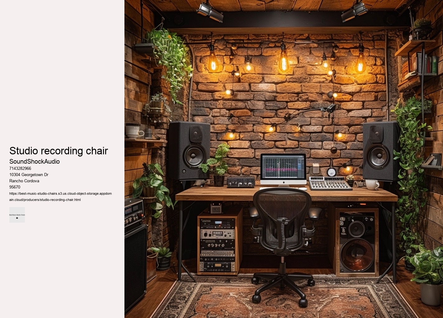 studio recording chair