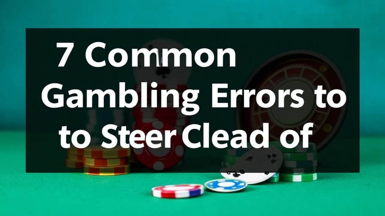 7 Common Gambling Errors to Steer Clear of: Your Handbook to Smarter Betting