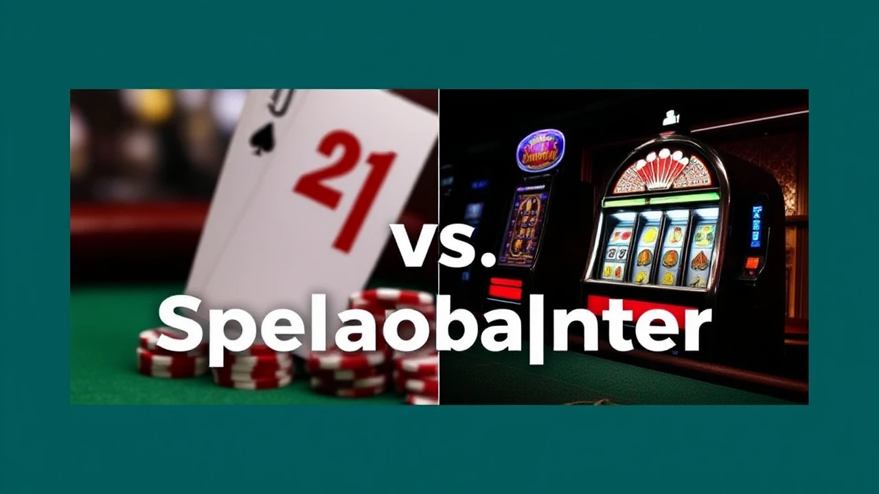 21 vs Spelautomater: Vilket casinospel är bäst?
