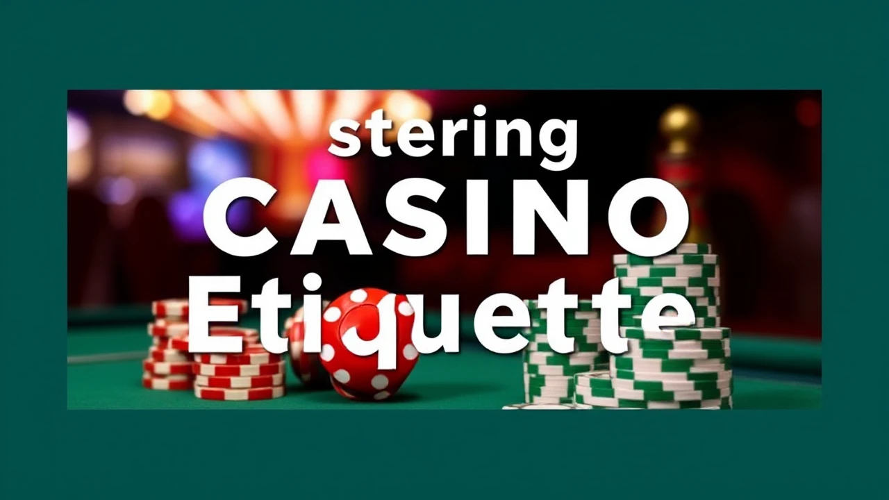 Mastering Casino Etiquette