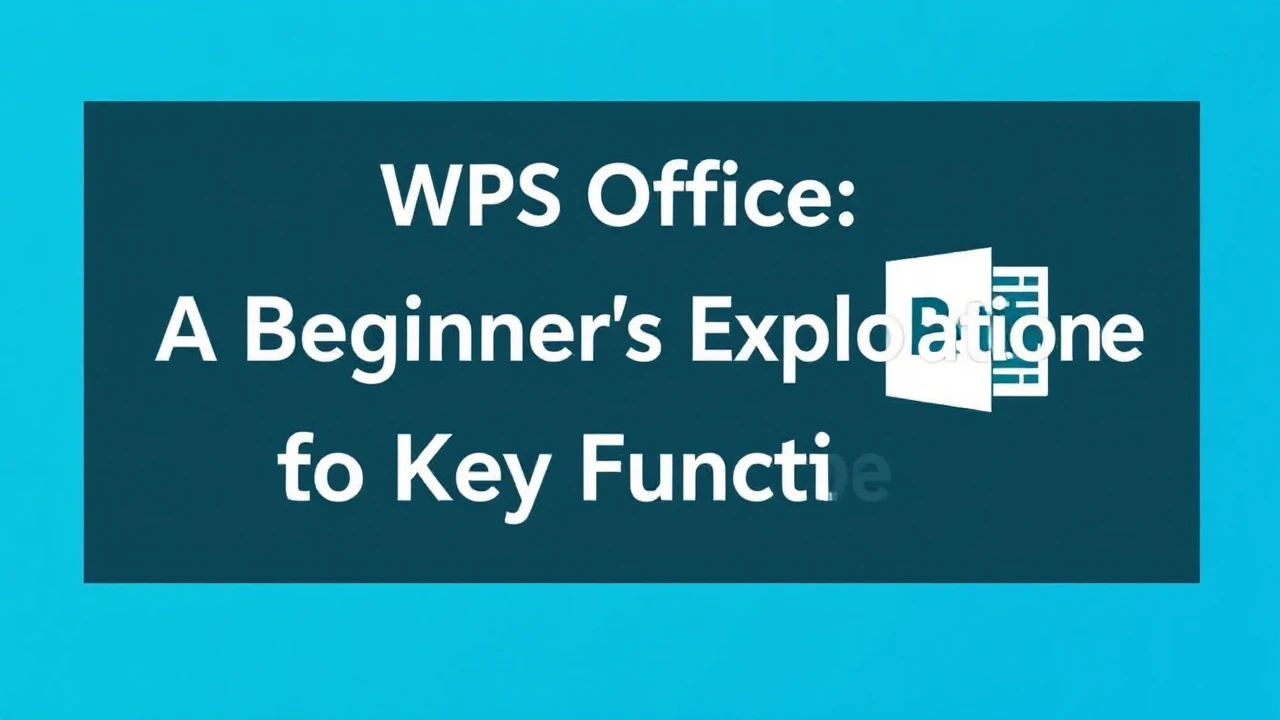 WPS Office: A Beginner's Exploration of Key Functions