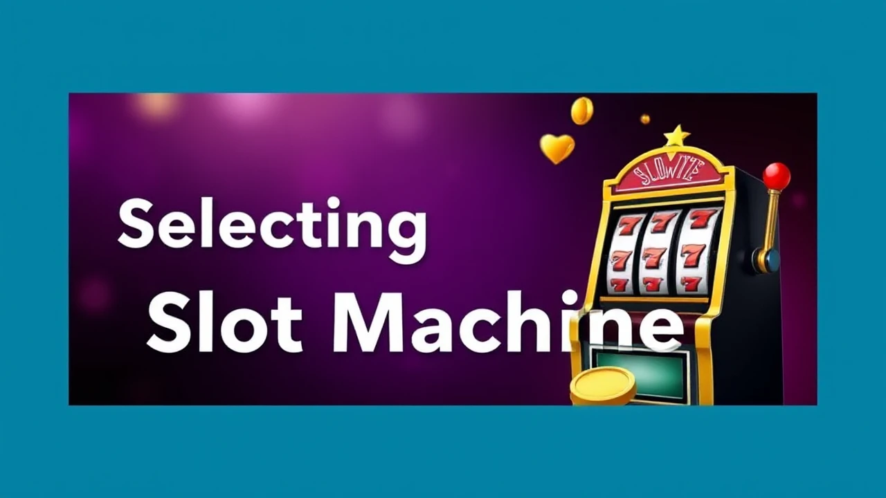A Guide to Selecting the Ideal Slot Machine for You