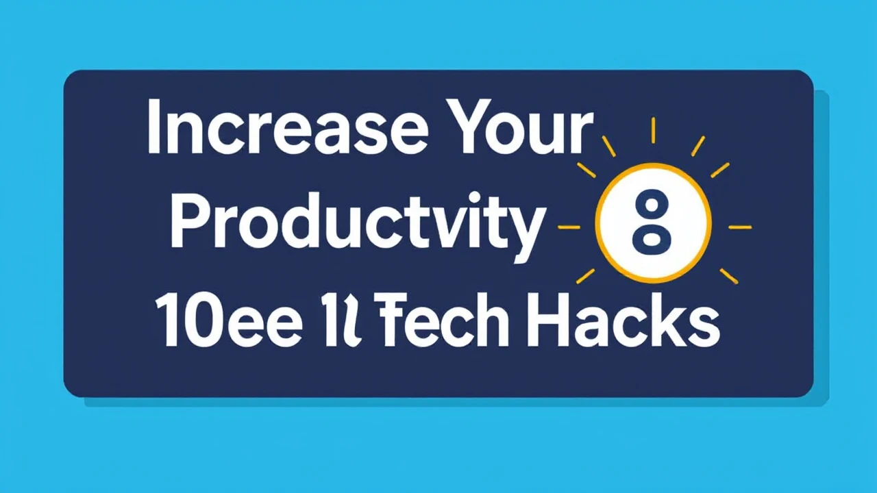 Increase Your Productivity with These 10 Tech Hacks