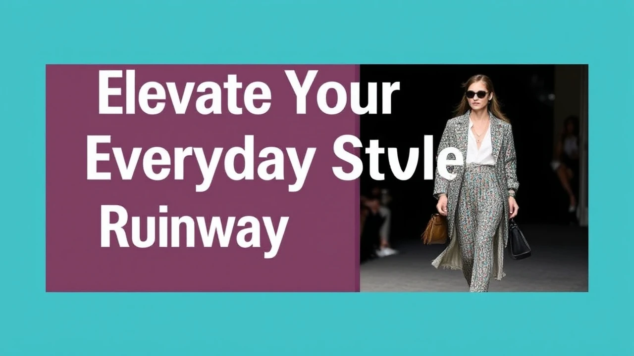 Elevate Your Everyday Style with Runway Inspiration