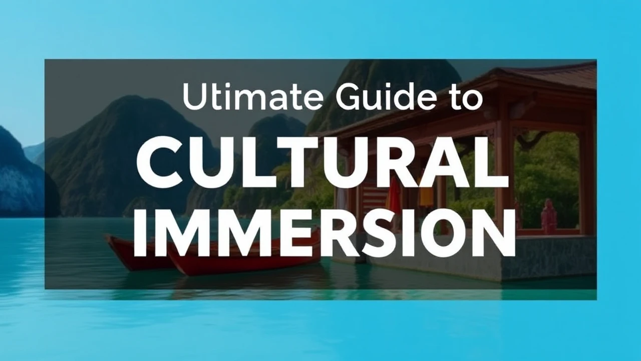 The Ultimate Guide to Cultural Immersion: Embracing Local Traditions While Traveling
