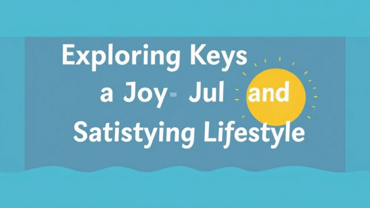 Exploring the Keys to a Joyful and Satisfying Lifestyle