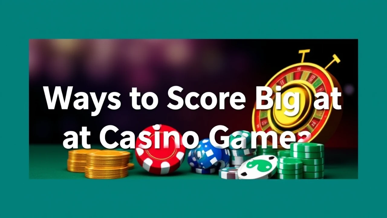 Top 10 Strategies: Ways to Score Big at Casino Games