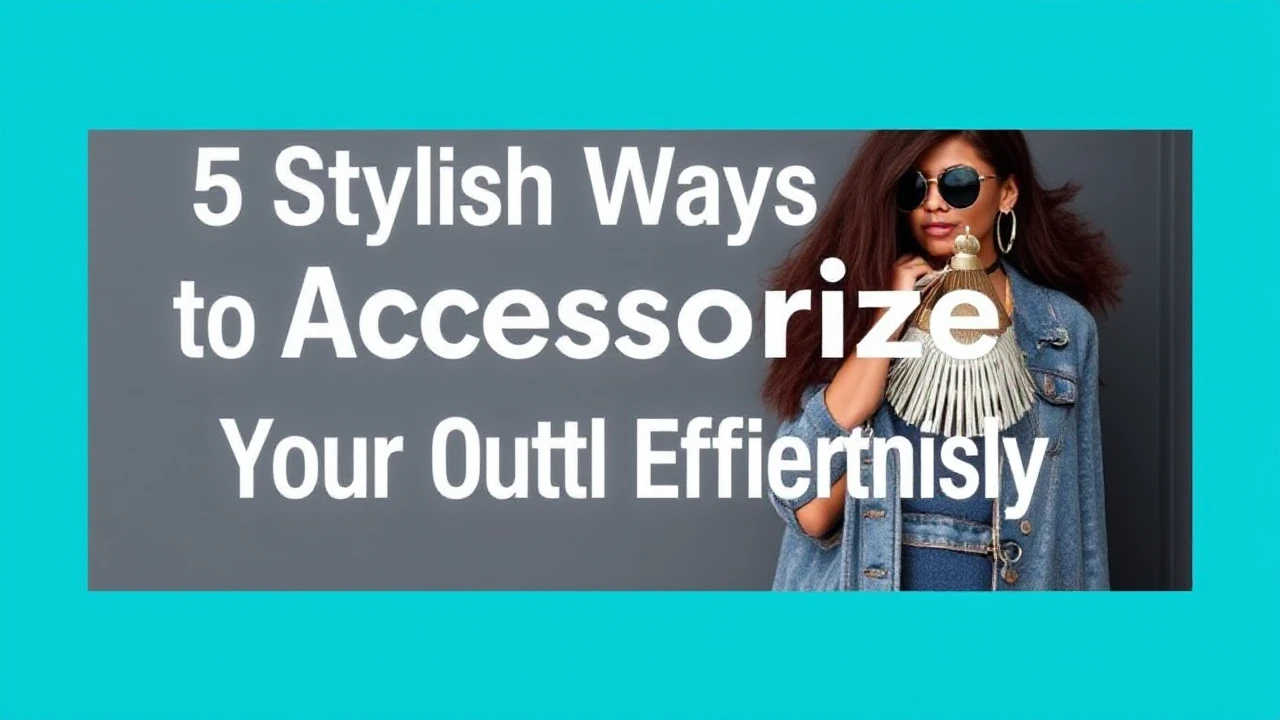 5 Stylish Ways to Accessorize Your Outfit Effortlessly