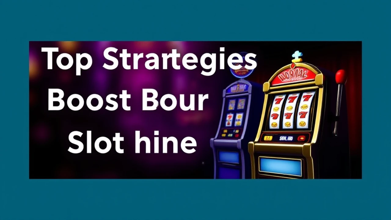 Top Strategies to Boost Your Slot Machine Winnings