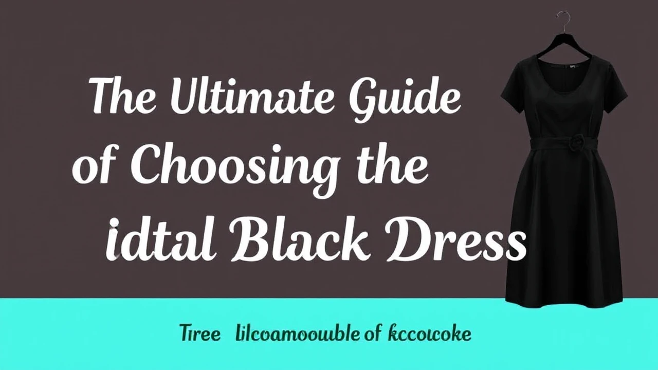 The Ultimate Guide of Choosing the Ideal Little Black Dress