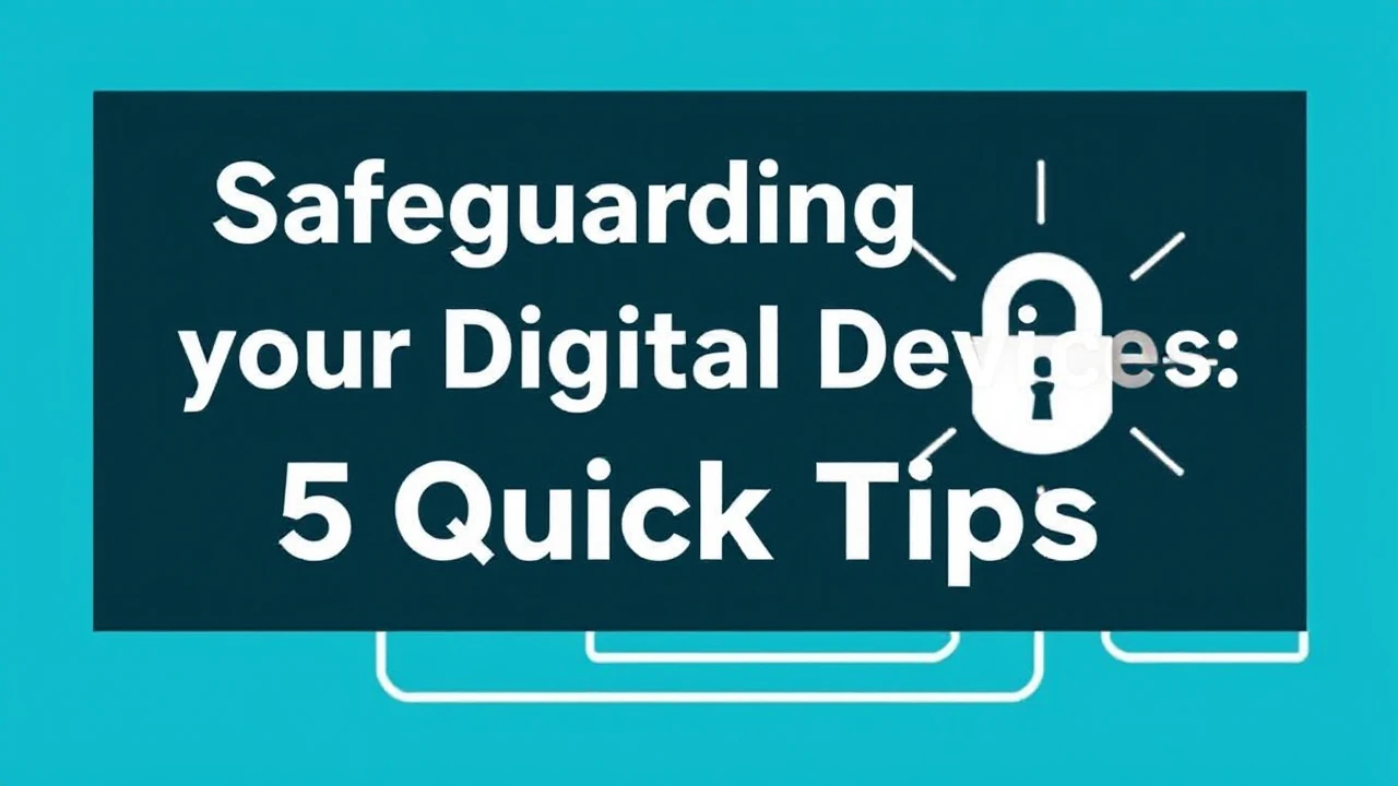 Safeguarding Your Digital Devices: 5 Quick Tips