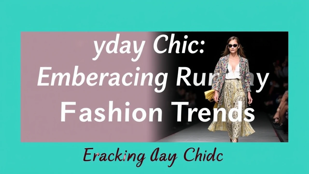 Everyday Chic: Embracing Runway Fashion Trends