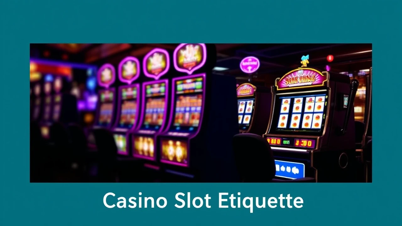 Casino Slot Etiquette: Dos and Don'ts