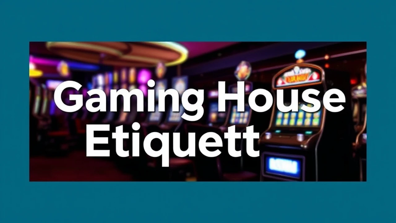 The Guide to Correct Gaming House Etiquette: Things to Do and Don'ts