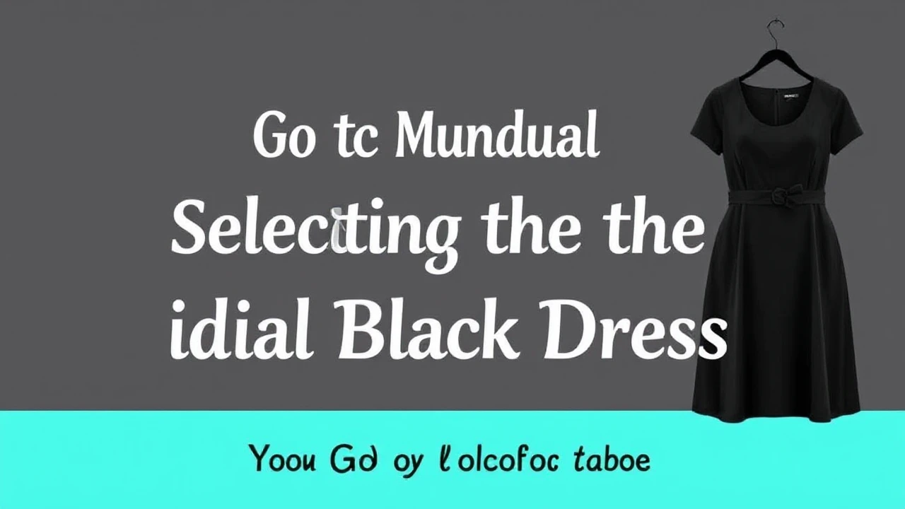 Your Go-To Manual of Selecting the Ideal Little Black Dress