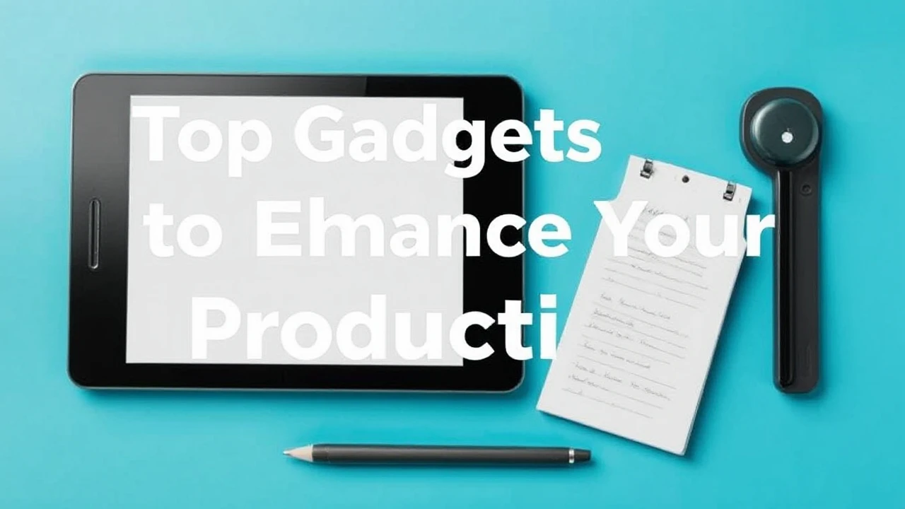 Top Gadgets to Enhance Your Productivity