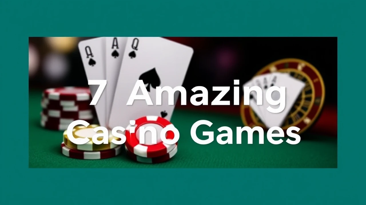 Get Ready to Play These 7 Amazing Casino Games