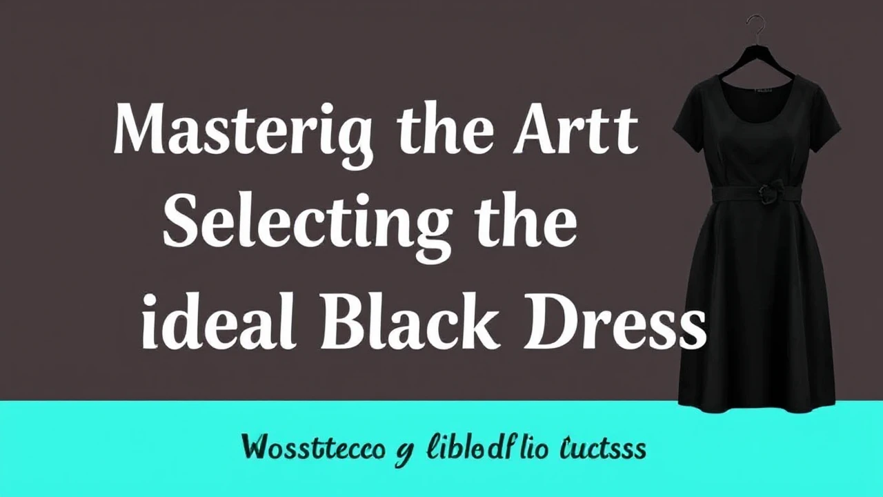 Mastering the Art of Selecting the Ideal Little Black Dress