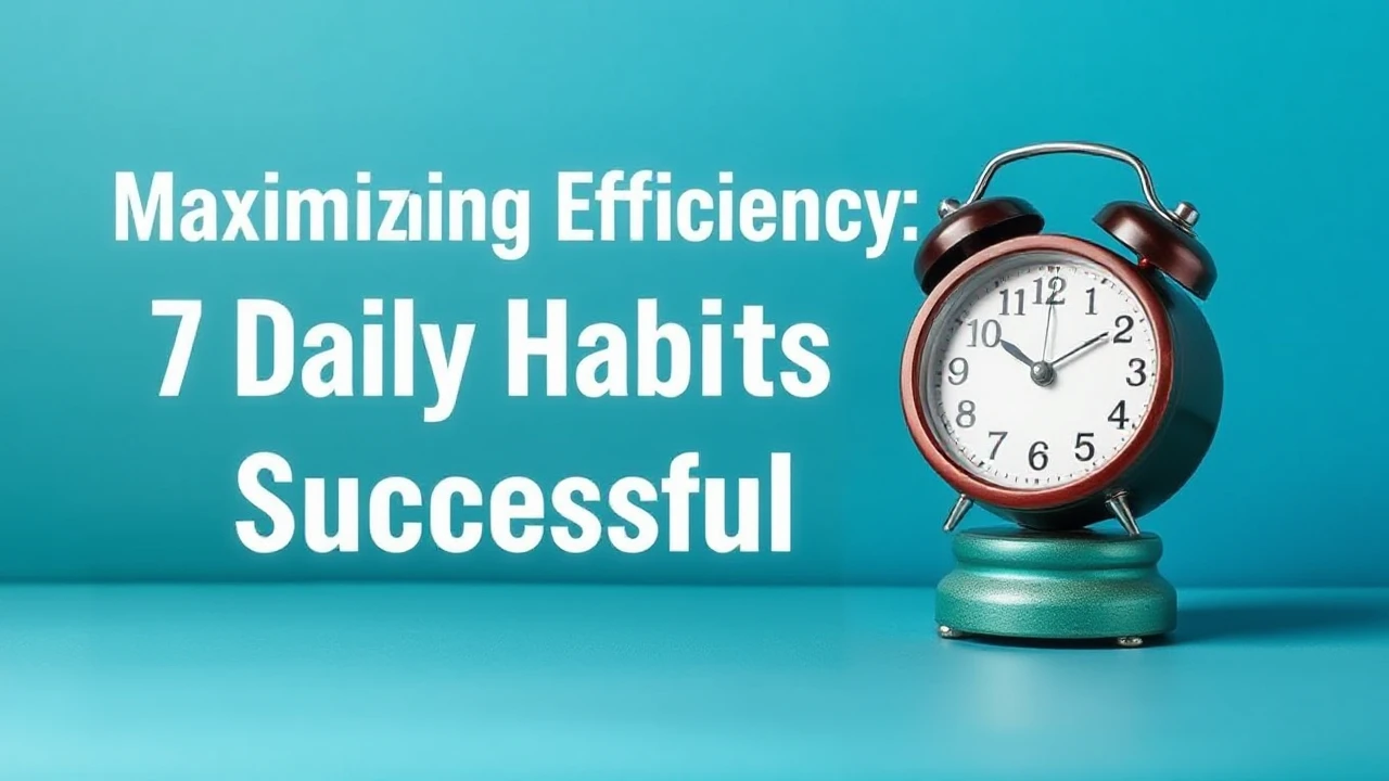 Maximizing Efficiency: 7 Daily Habits of Successful Folks