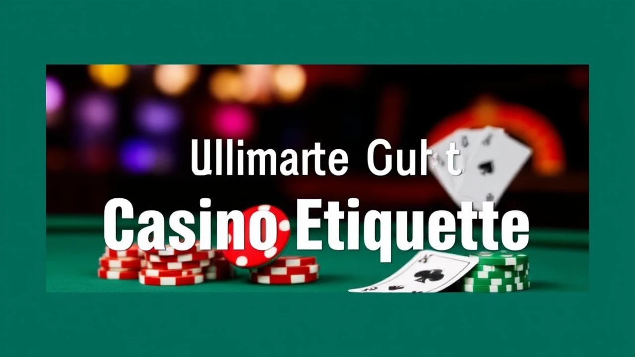 The Ultimate Guide to Casino Etiquette