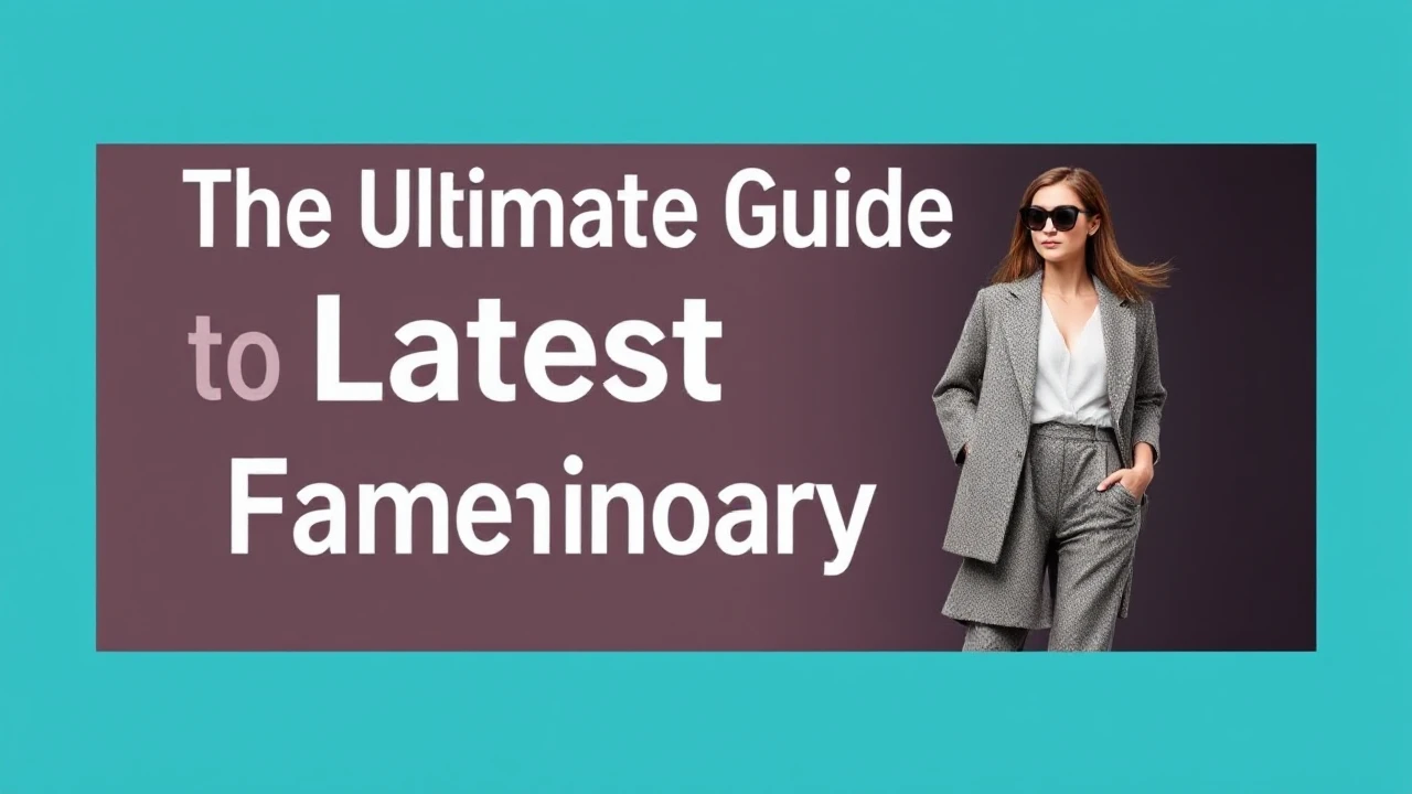 The Ultimate Guide to Latest Fashion for Contemporary Females