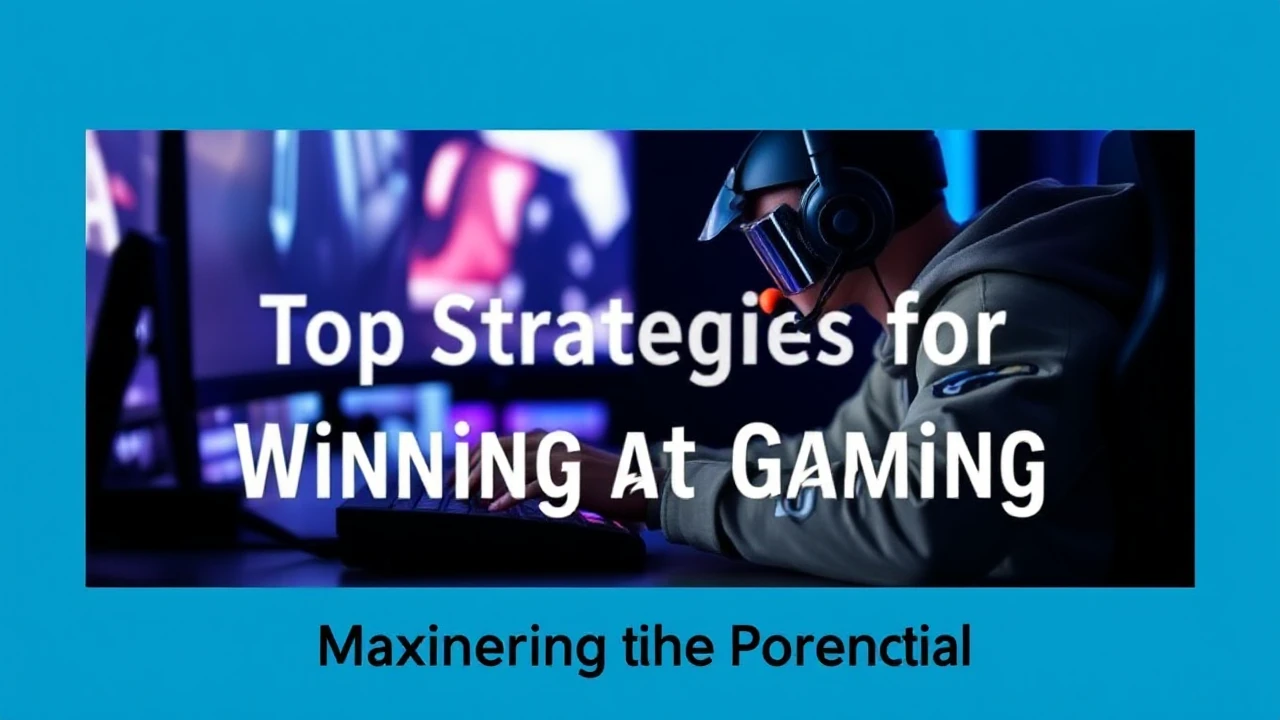 Maximize Your Potential: Top Strategies for Winning at Gaming