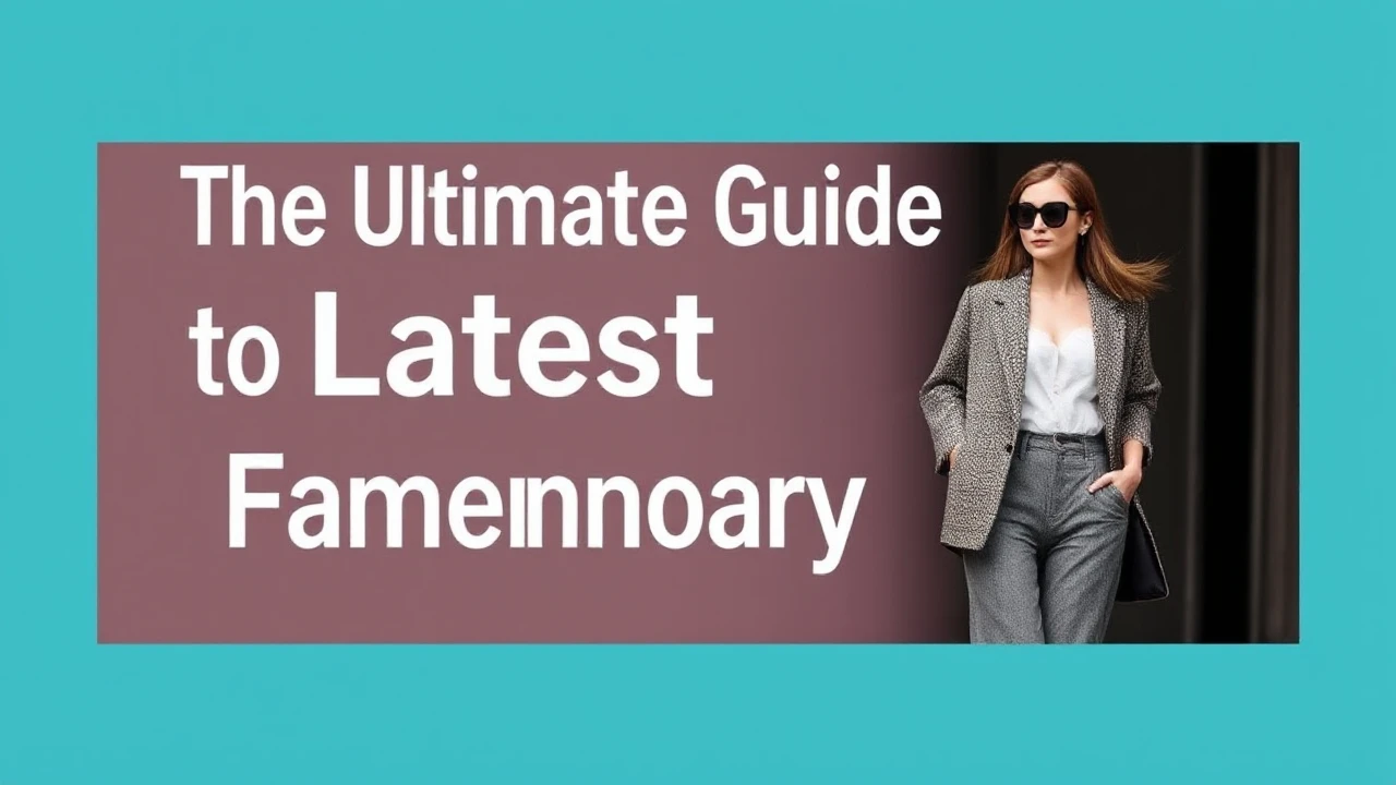 The Ultimate Guide to Latest Fashion for Contemporary Females