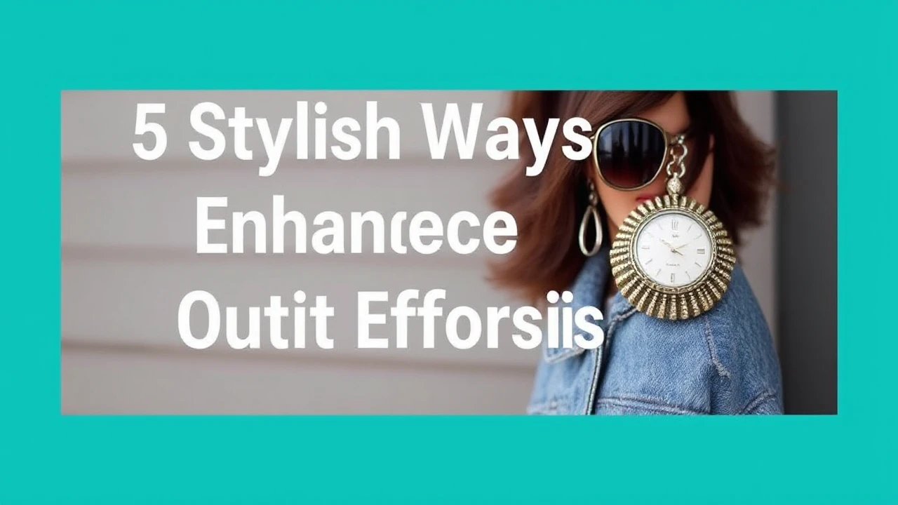5 Stylish Ways to Enhance Your Outfit Effortlessly
