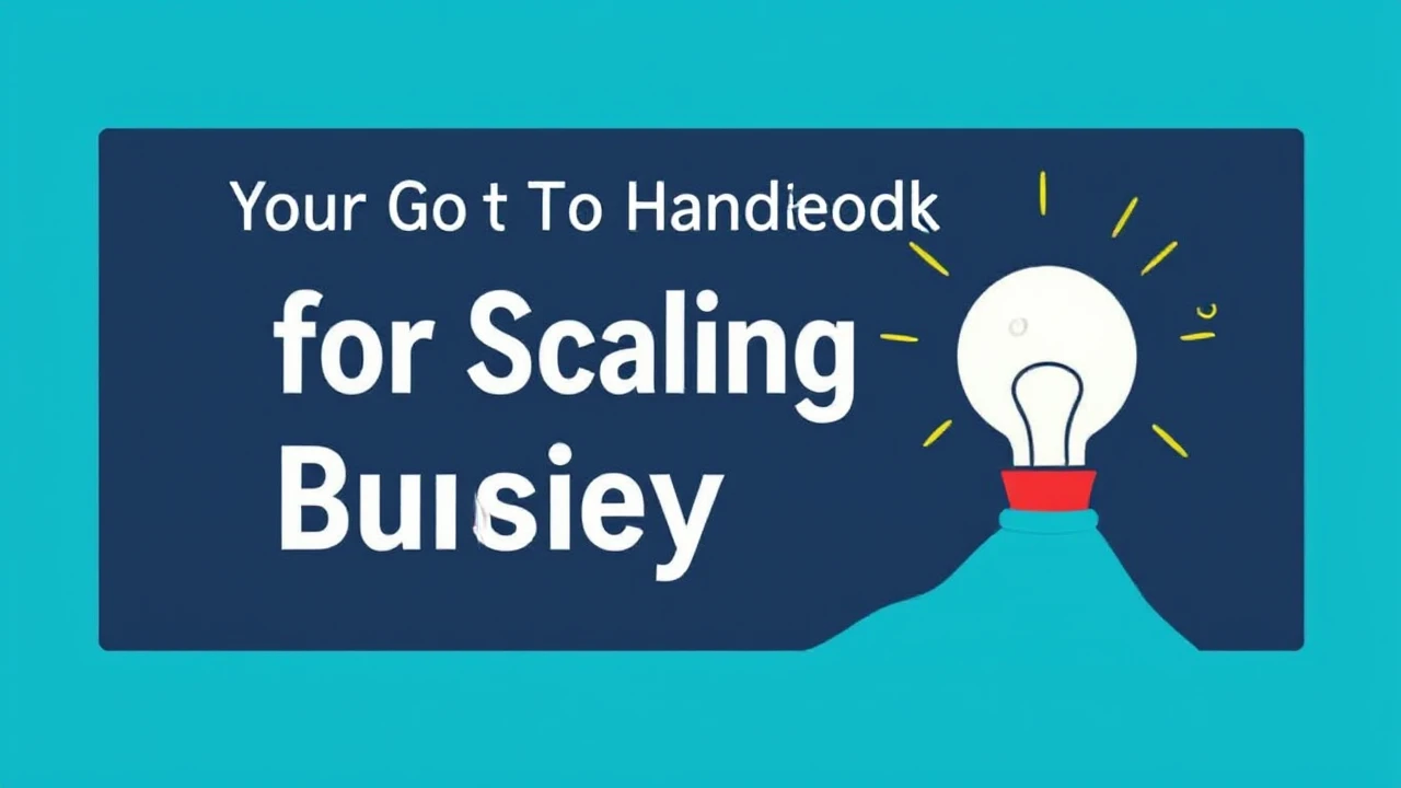 Your Go-To Handbook for Scaling Your Company Effectively