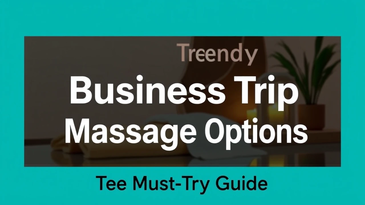 Exploring Trendy Business Trip Massage Options: The Must-Try Guide