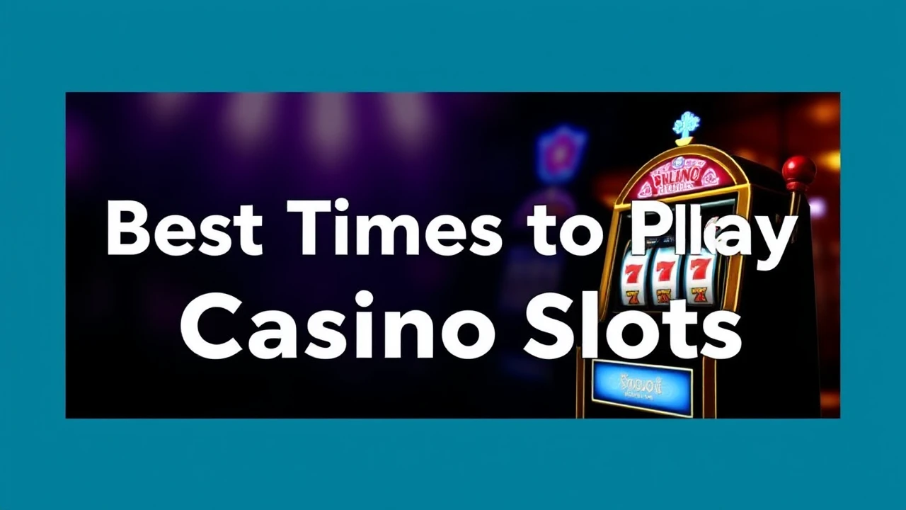 Get Lucky: Best Times to Play Casino Slots