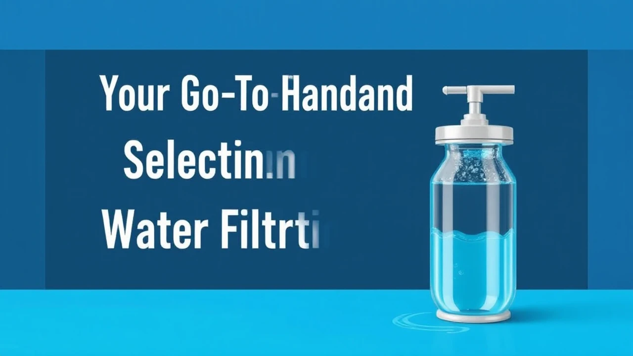 Your Go-To Handbook for Selecting the Right Water Filtration System