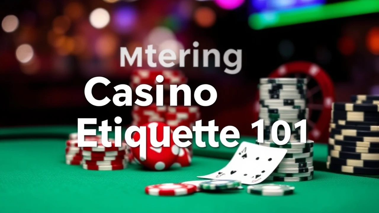 Mastering Casino Etiquette 101: Essential Dos and Don'ts for Novice Players