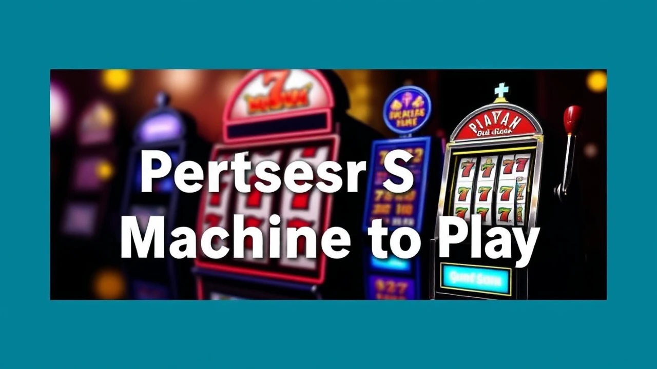 Your Go-To Handbook on Choosing the Perfect Slot Machine to Play