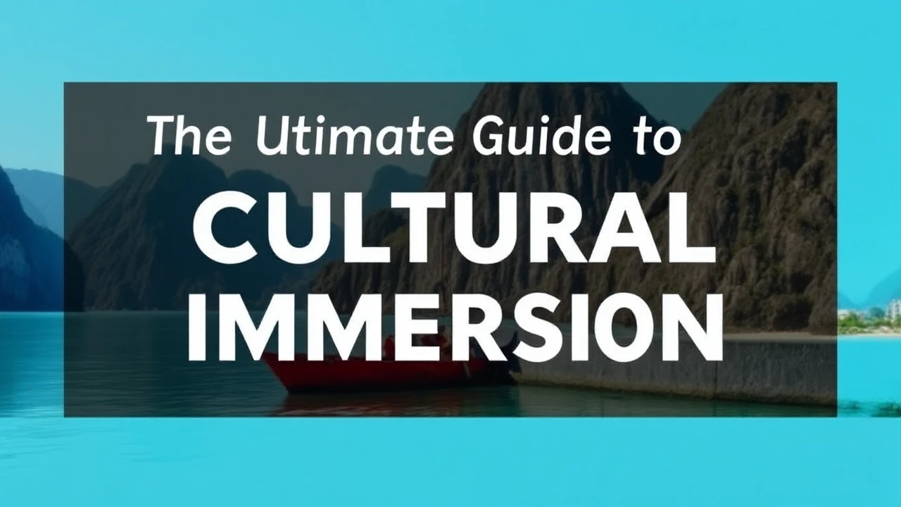The Ultimate Guide to Cultural Immersion: Embracing Local Traditions While Traveling