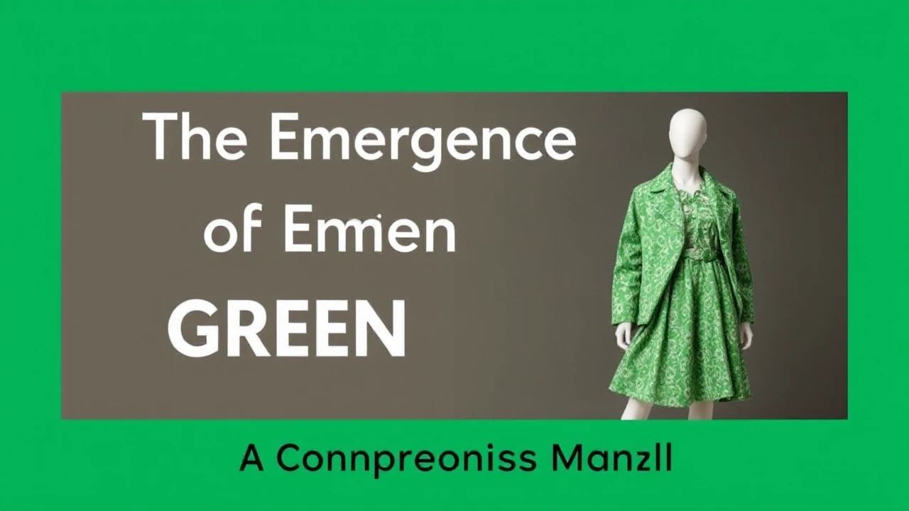 The Emergence of Green Fashion: A Comprehensive Manual