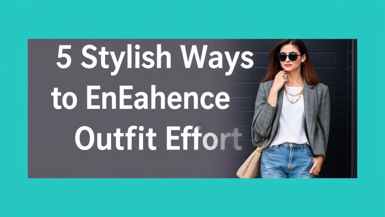 5 Stylish Ways to Enhance Your Outfit Effortlessly