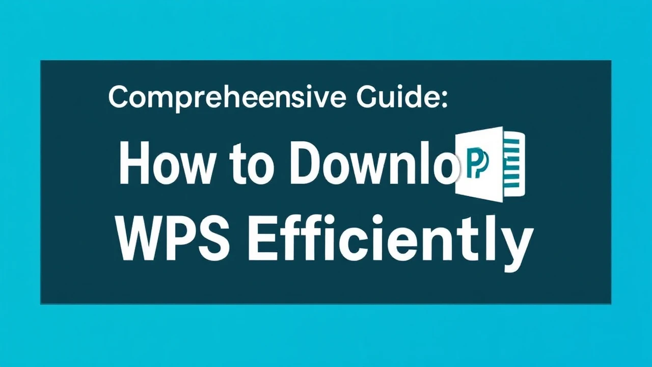 Comprehensive Guide: How to Download WPS Efficiently