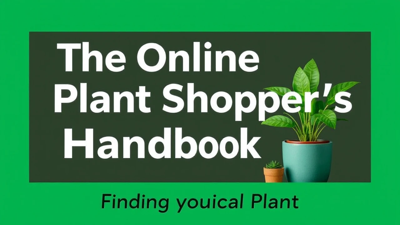 The Online Plant Shopper's Handbook: Finding Your Ideal Plant