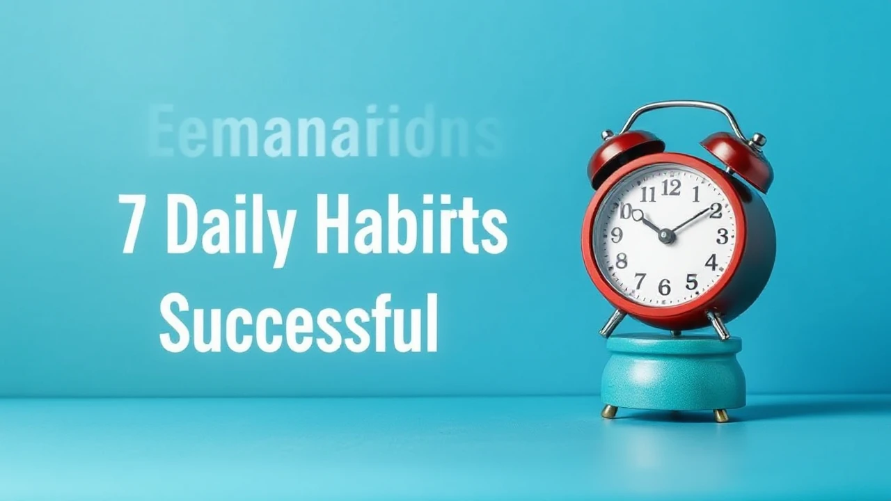 Enhancing Productivity: 7 Daily Habits of Successful Individuals