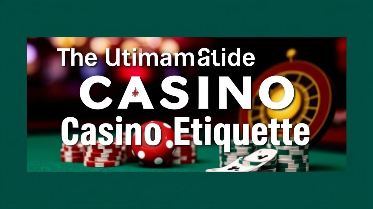 The Ultimate Guide to Casino Etiquette
