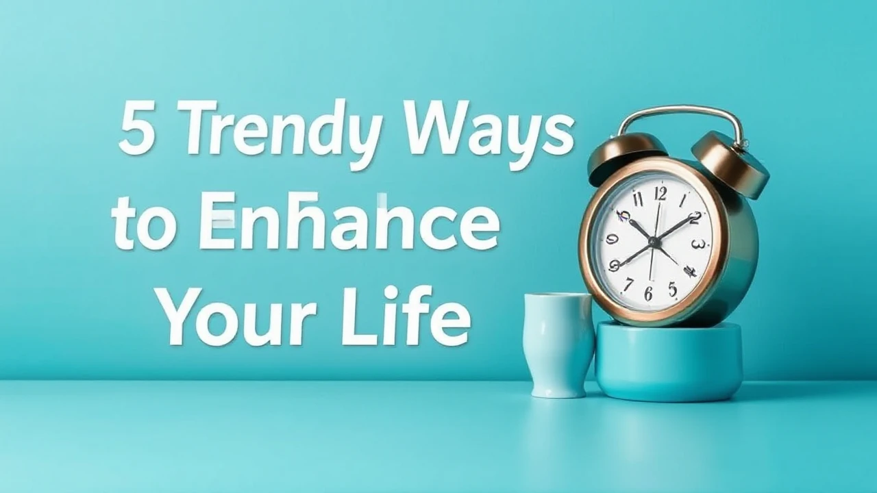 5 Trendy Ways to Enhance Your Lifestyle
