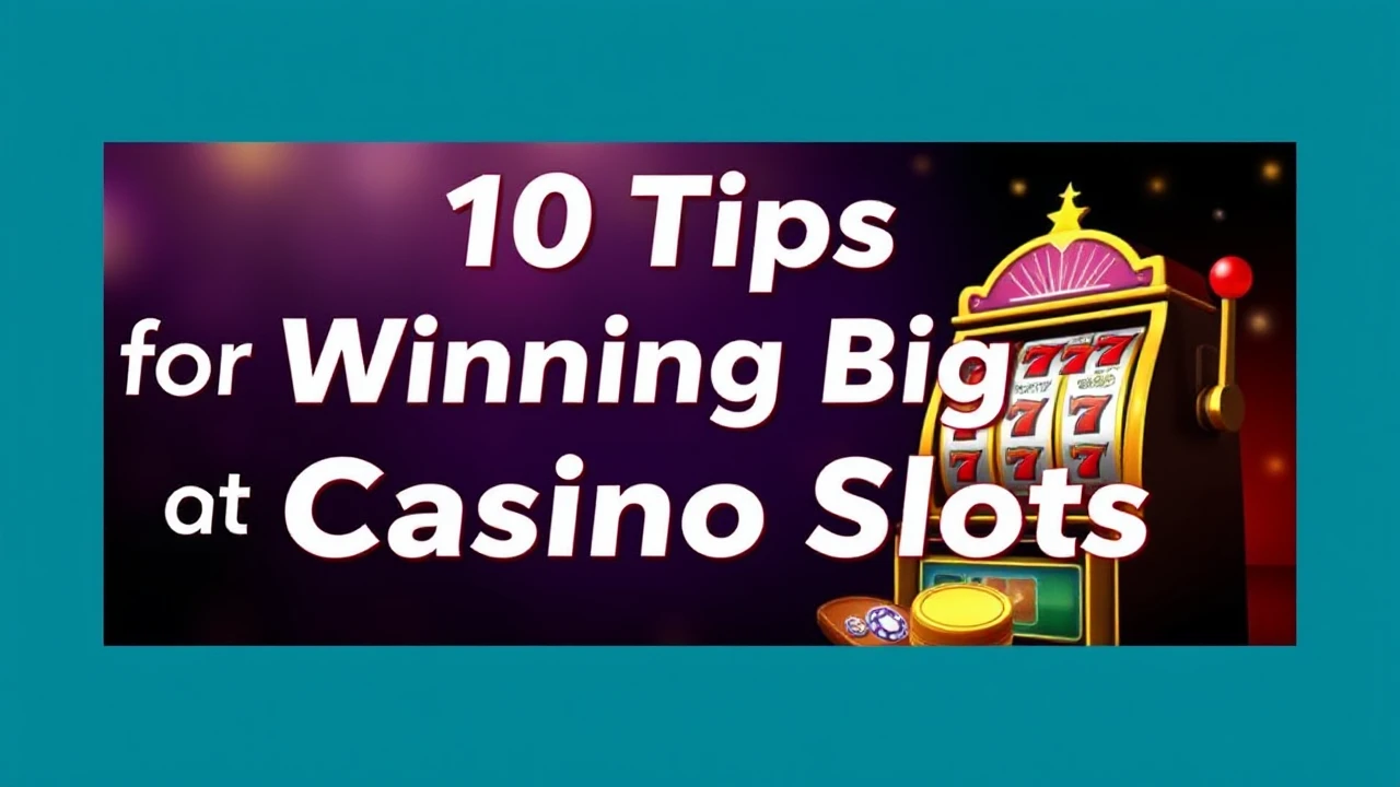 Best 10 Tips for Winning Big at Casino Slots