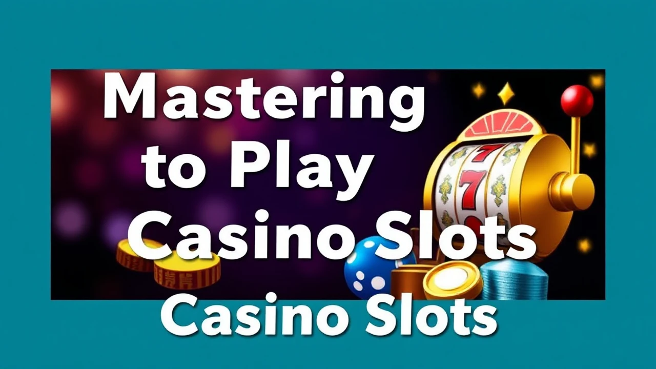 Mastering to Playing Casino Slots