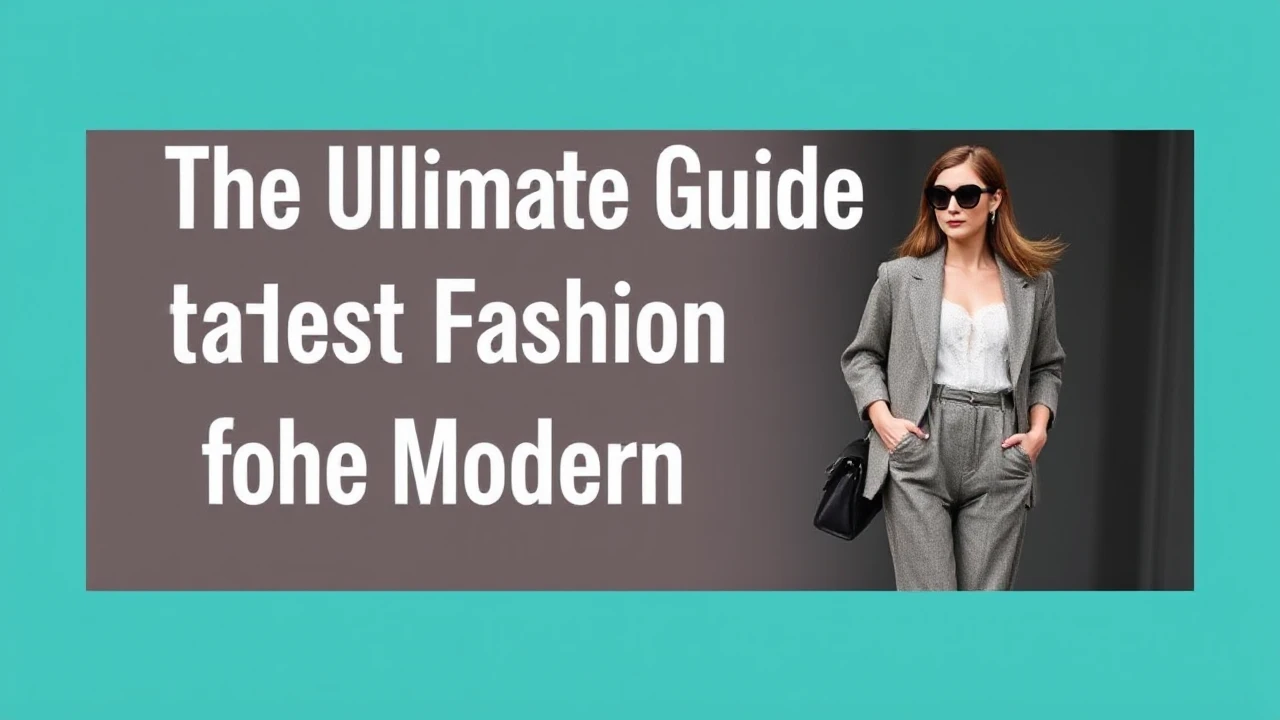 The Ultimate Guide to Latest Fashion for the Modern Woman