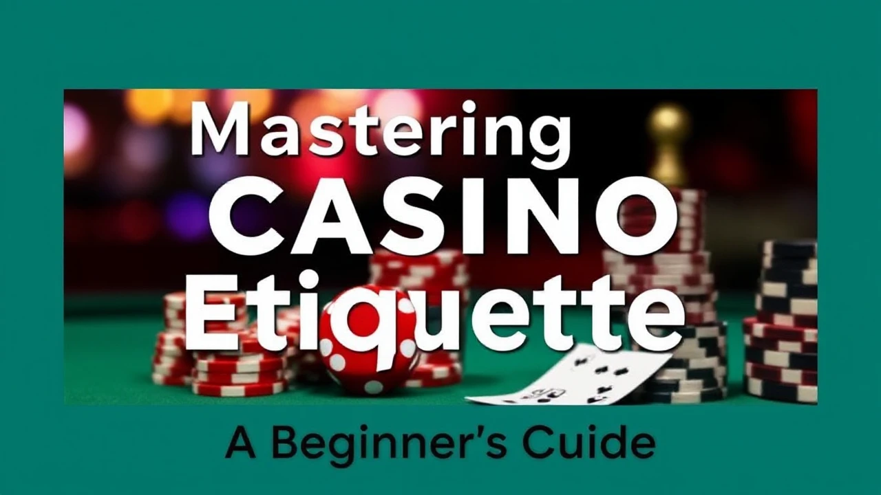 Mastering Casino Etiquette: A Beginner's Guide